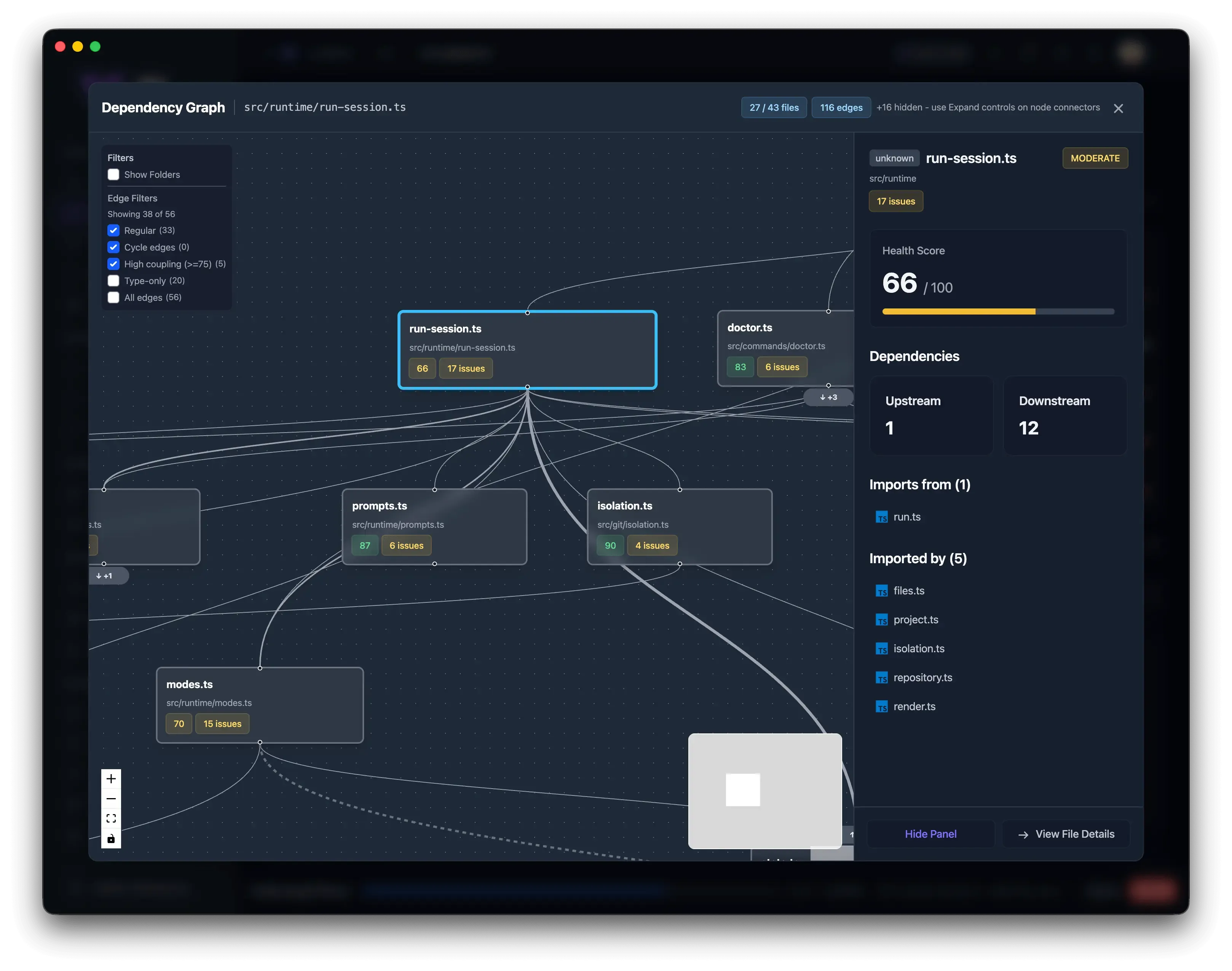 Vipr Desktop. Dependency Graph Explorer.
